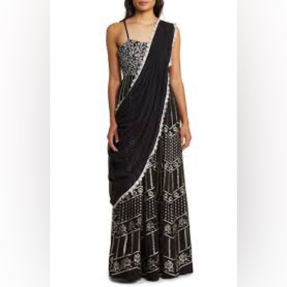Anjali Metallic Embroidered Anarkali with Dupatta